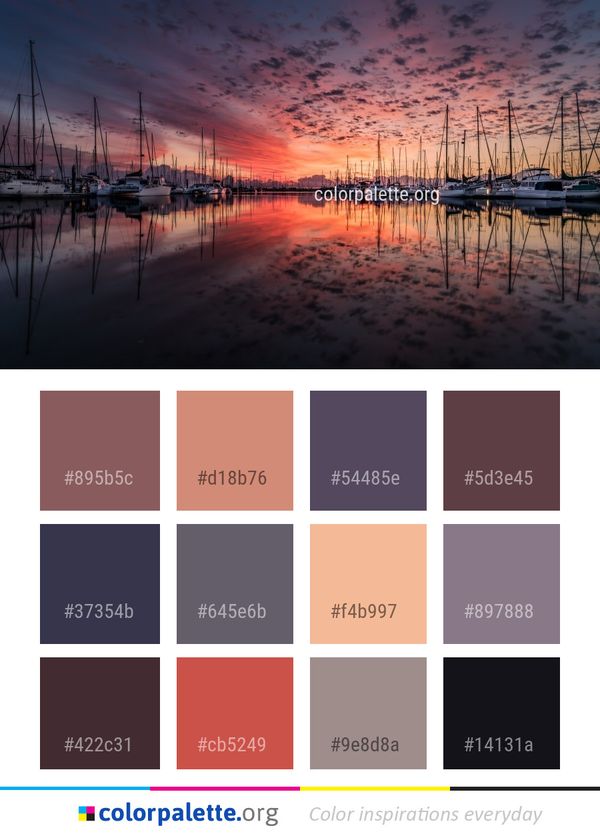 Reflection Sky Marina Color Palette