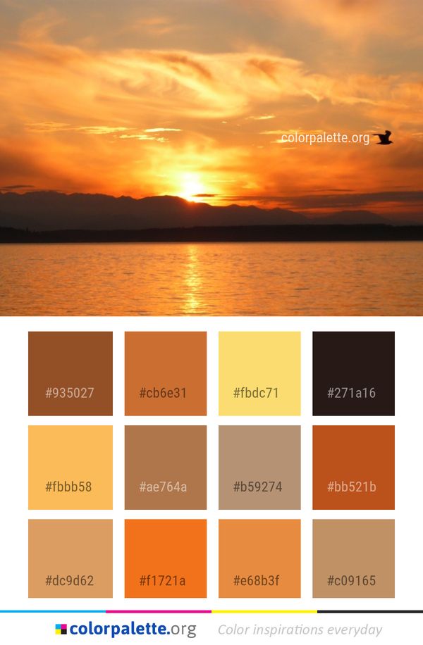 Sky Afterglow Horizon Color Palette