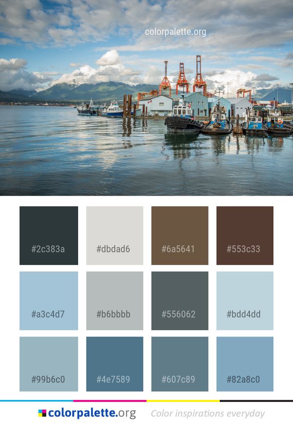 Sky Water Transportation Color Palette