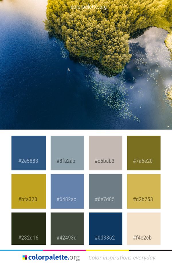 Water Nature Reflection Color Palette
