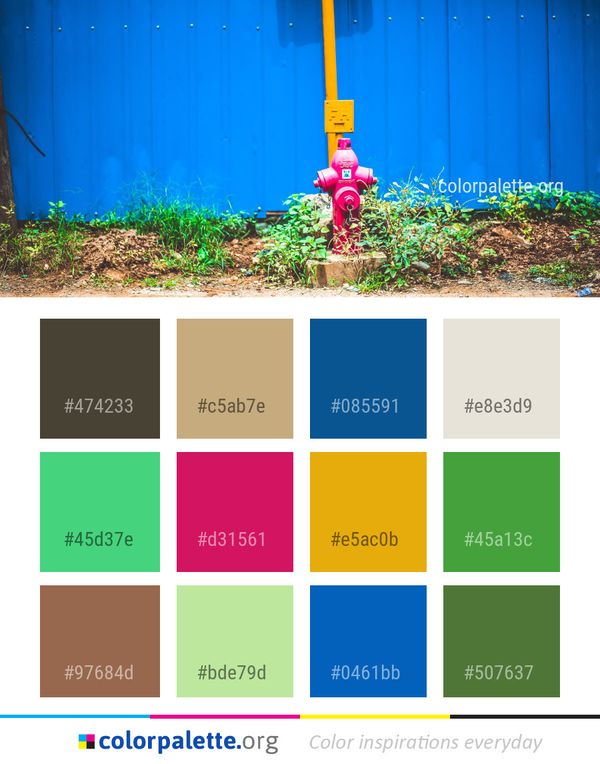 Blue Nature Green Color Palette