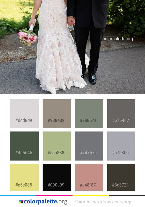 Gown Photograph Wedding Dress Color Palette