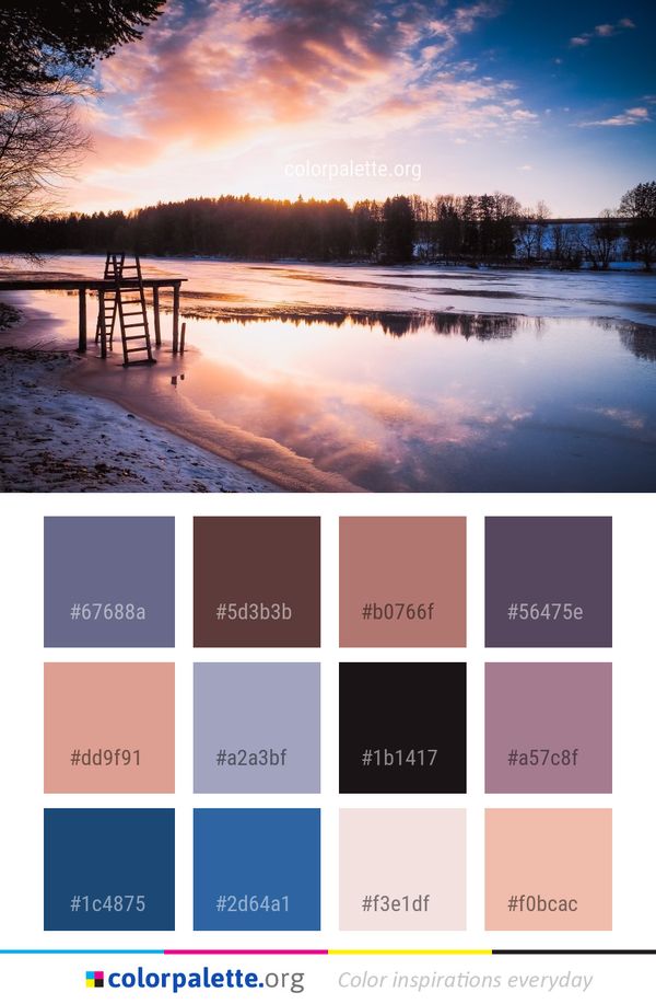Reflection Sky Nature Color Palette