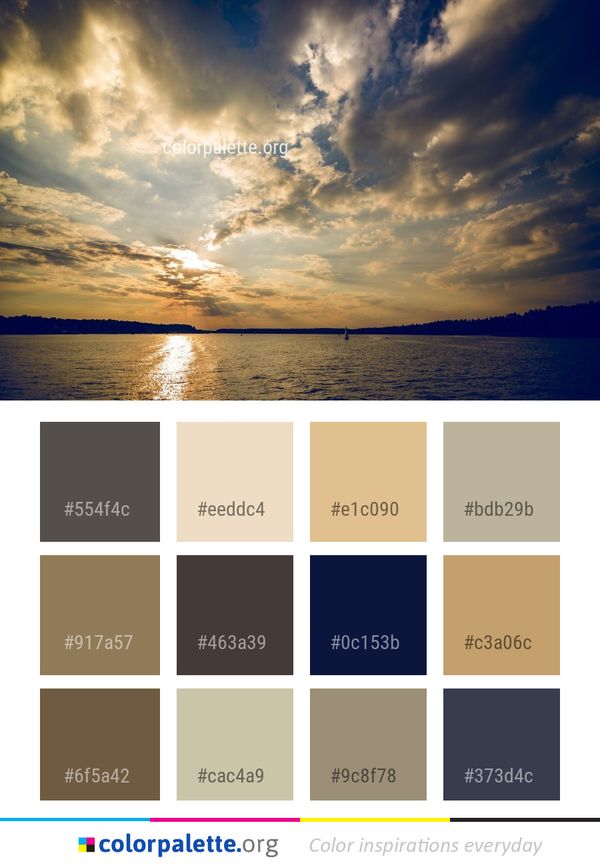 Sky Horizon Cloud Color Palette