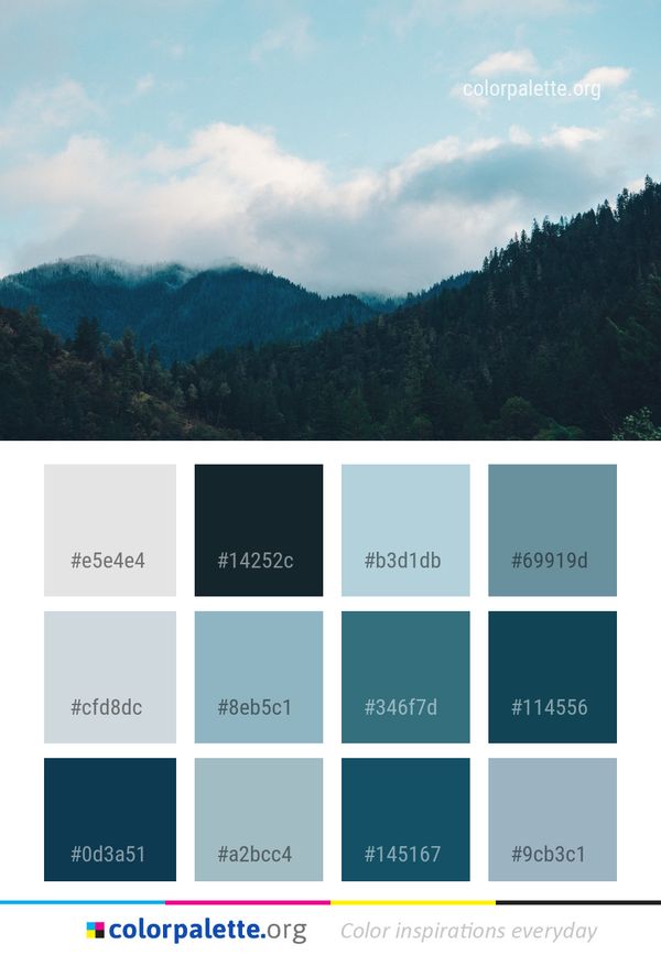 Sky Mountainous Landforms Cloud Color Palette