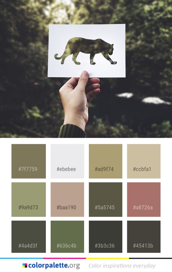 Green Fauna Grass Color Palette