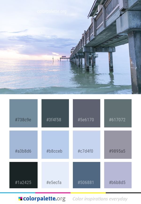 Sea Body Of Water Color Palette