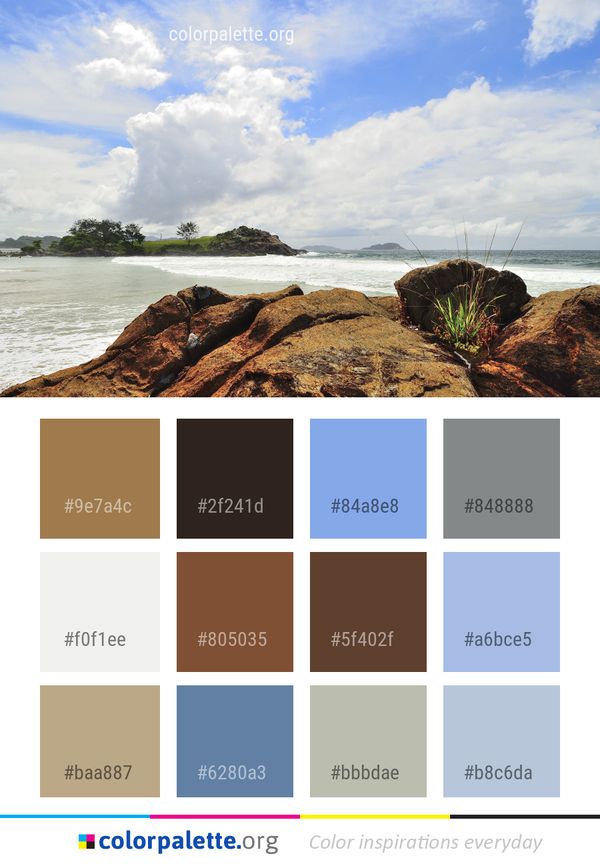 Sea Sky Body Of Water Color Palette