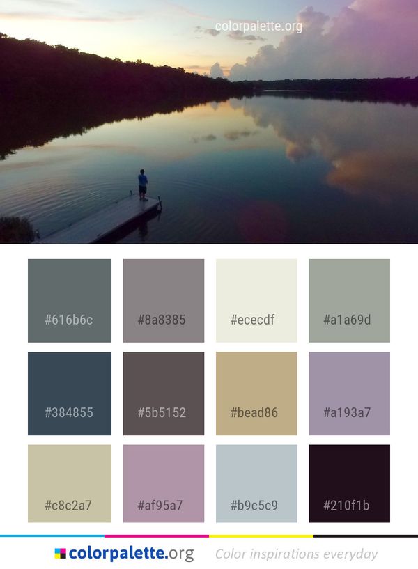 Sky Waterway Reflection Color Palette