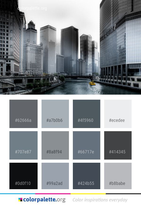 Skyscraper Metropolitan Area Metropolis Color Palette