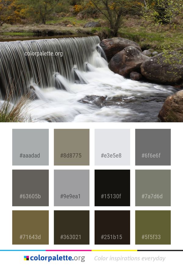 Water Body Of Stream Color Palette