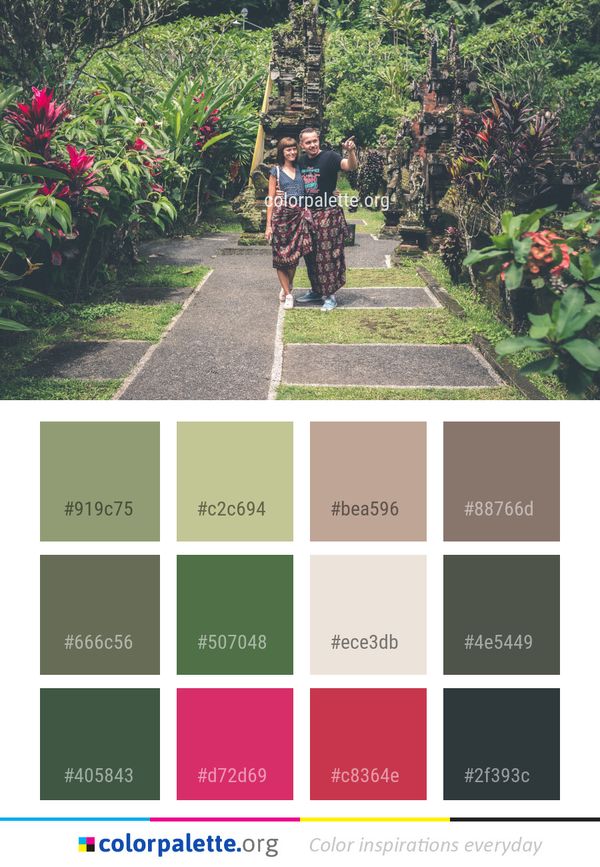 Nature Plant Botanical Garden Color Palette