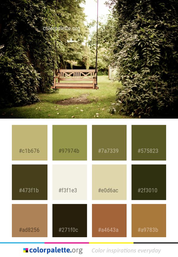 Nature Tree Leaf Color Palette