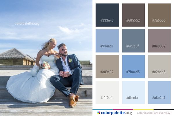 Photograph Gown Bride Color Palette
