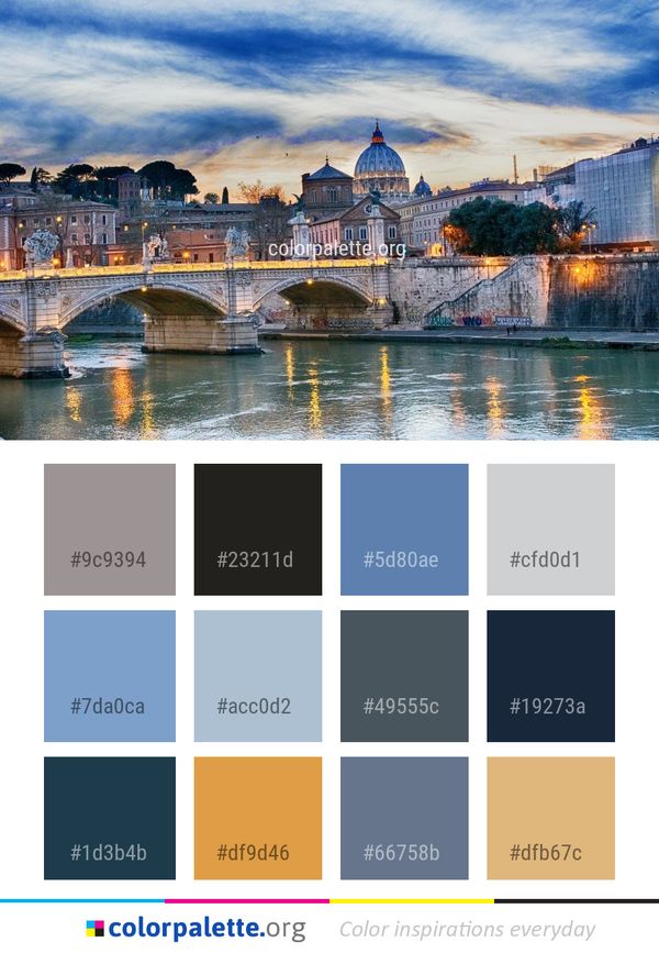 Reflection Sky Landmark Color Palette