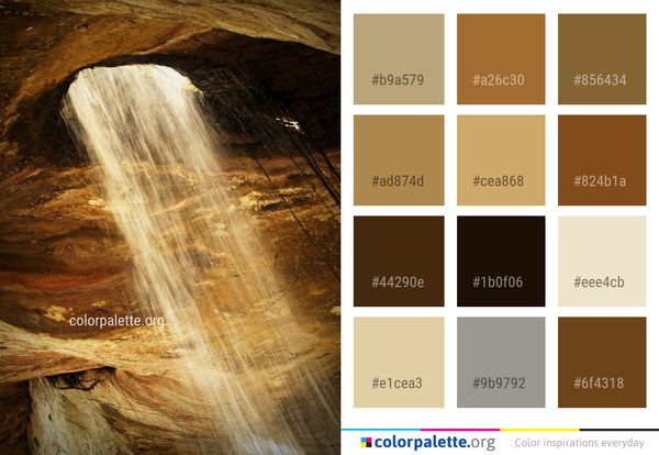 Water Nature Waterfall Color Palette