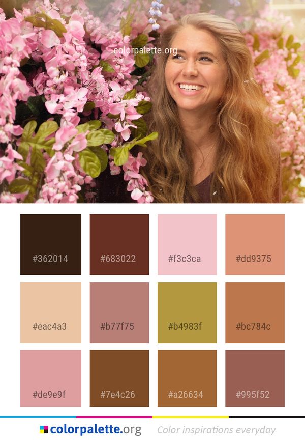 Flower Pink Arranging Color Palette