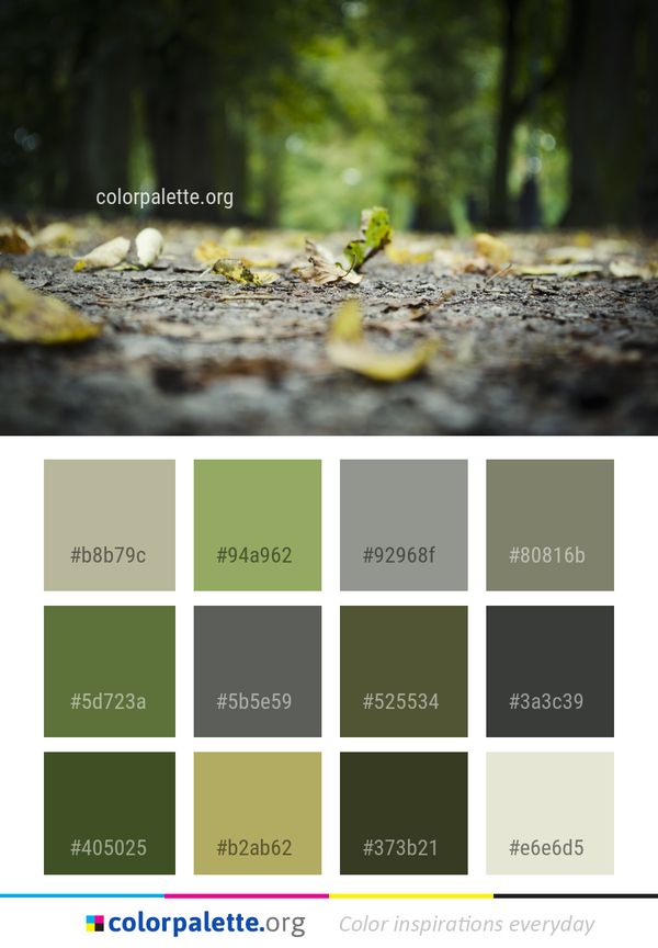 Nature Leaf Yellow Color Palette