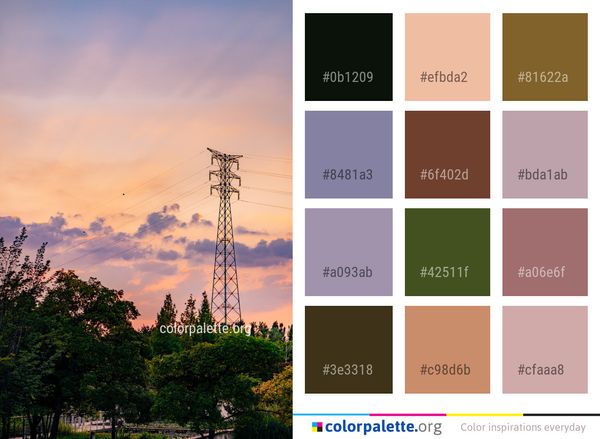 Sky Cloud Dawn Color Palette
