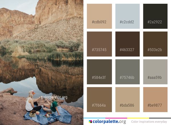 Wadi Rock Wilderness Color Palette
