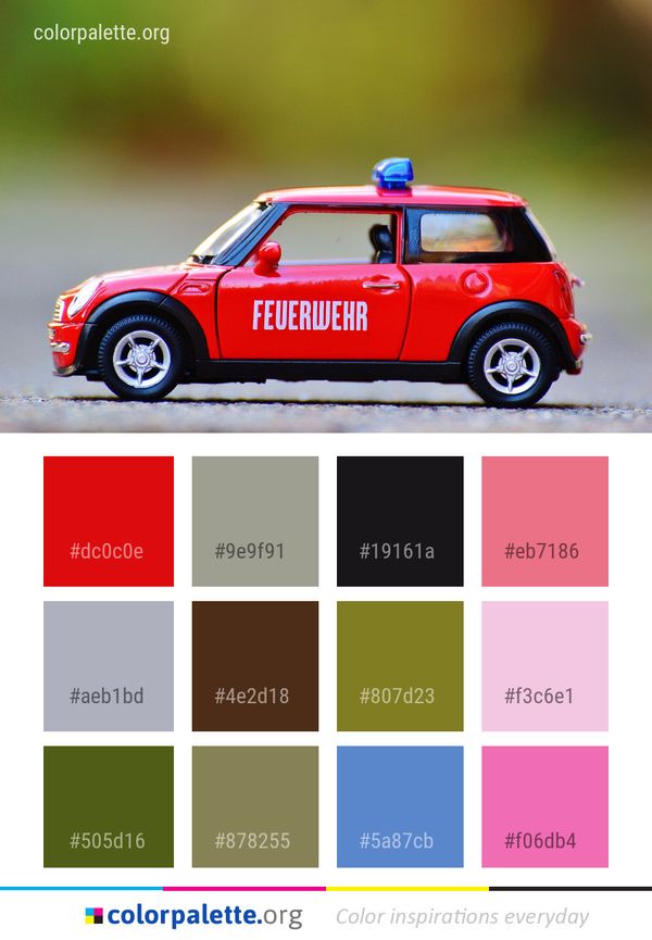 Car Vehicle Motor Color Palette