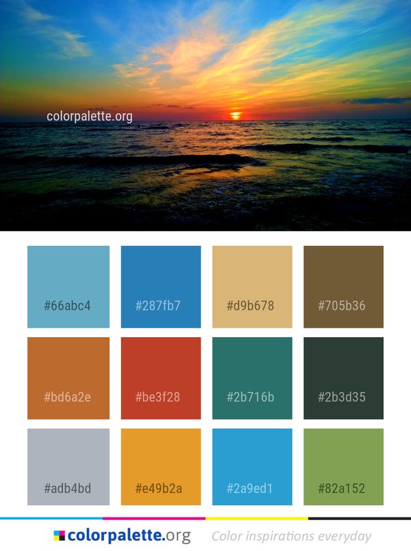 Horizon Sea Sky Color Palette