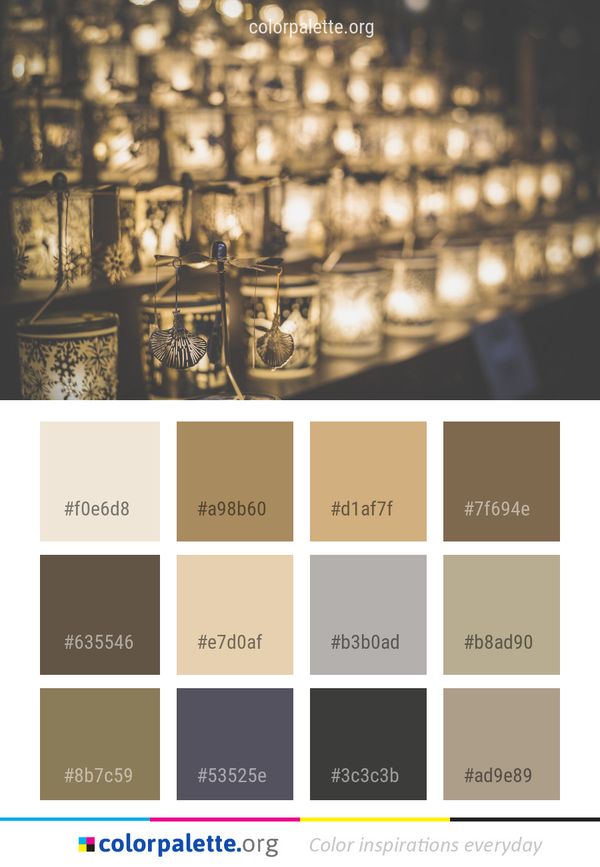 Light Lighting Darkness Color Palette