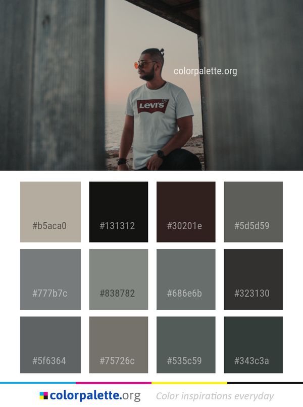 Photograph Man Male Color Palette