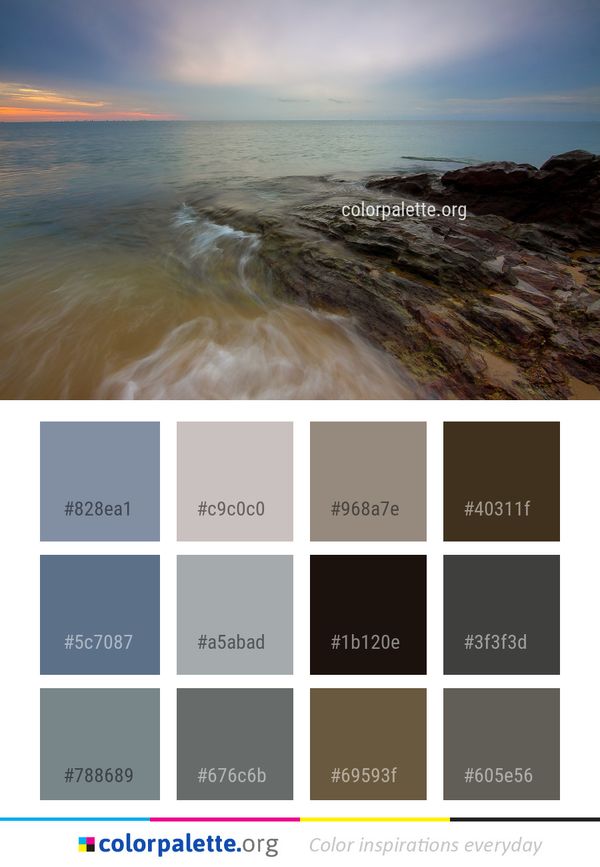 Sea Body Of Water Horizon Color Palette