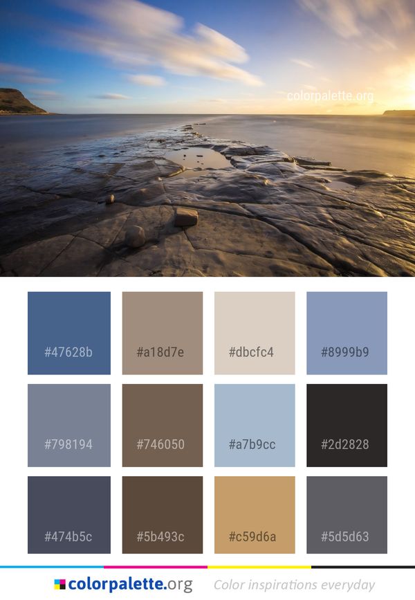 Sea Sky Shore Color Palette