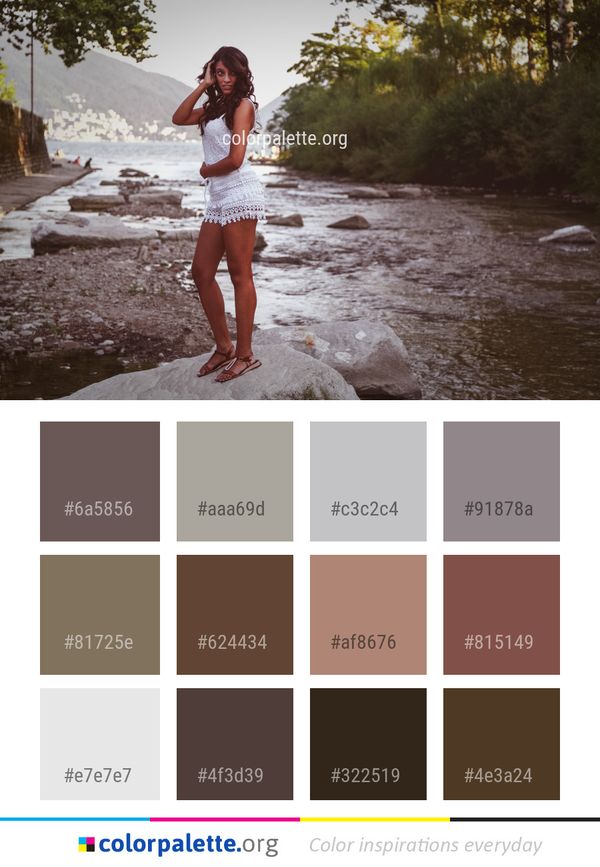 Water Beauty Girl Color Palette