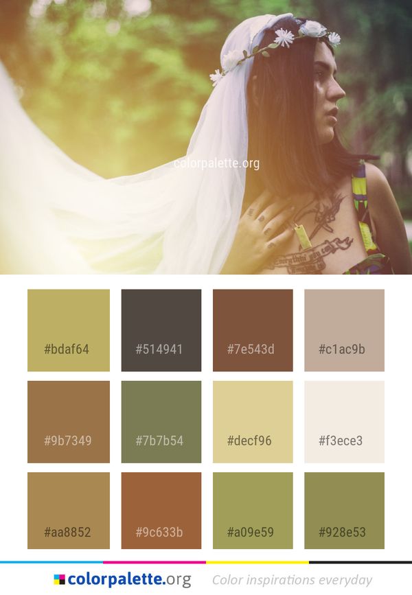 Yellow Bride Beauty Color Palette