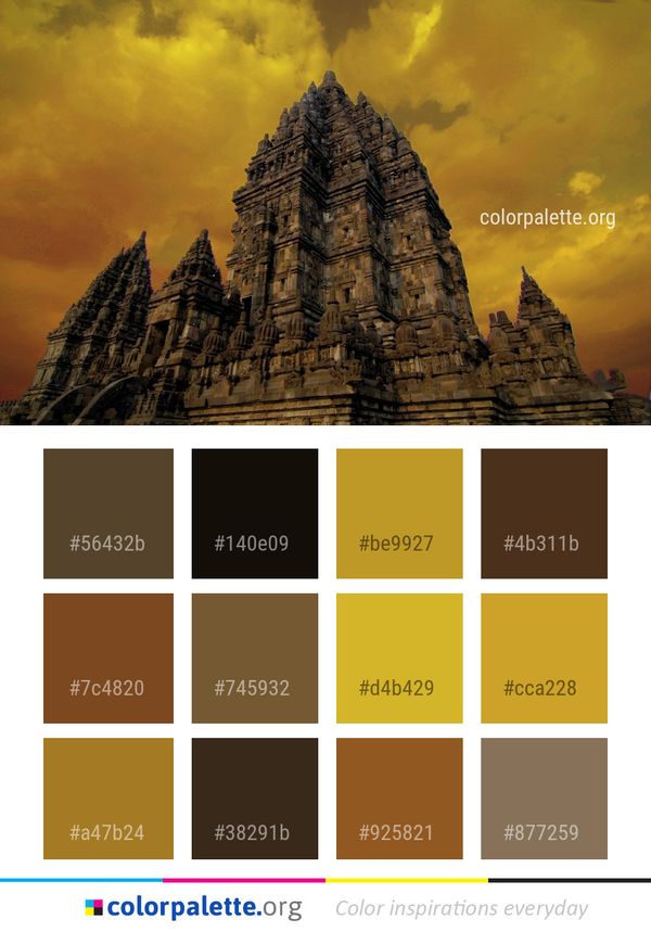 Historic Site Sky Hindu Temple Color Palette
