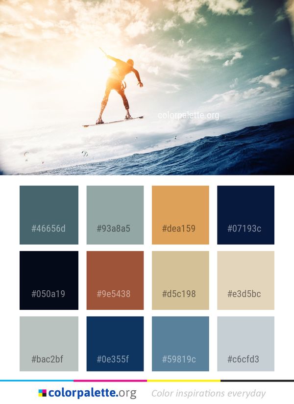 Photograph Sky Wave Color Palette