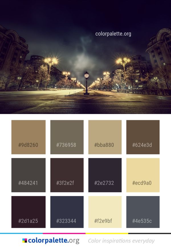 Sky Night Nature Color Palette