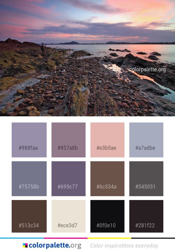 Sky Shore Sea Color Palette
