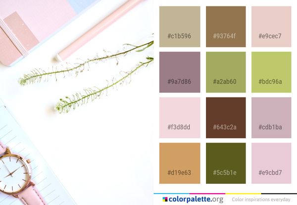 Text Line Font Color Palette
