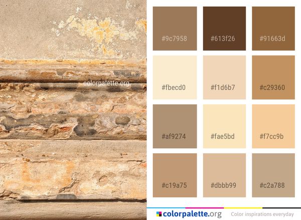 Wall Yellow Stone Color Palette