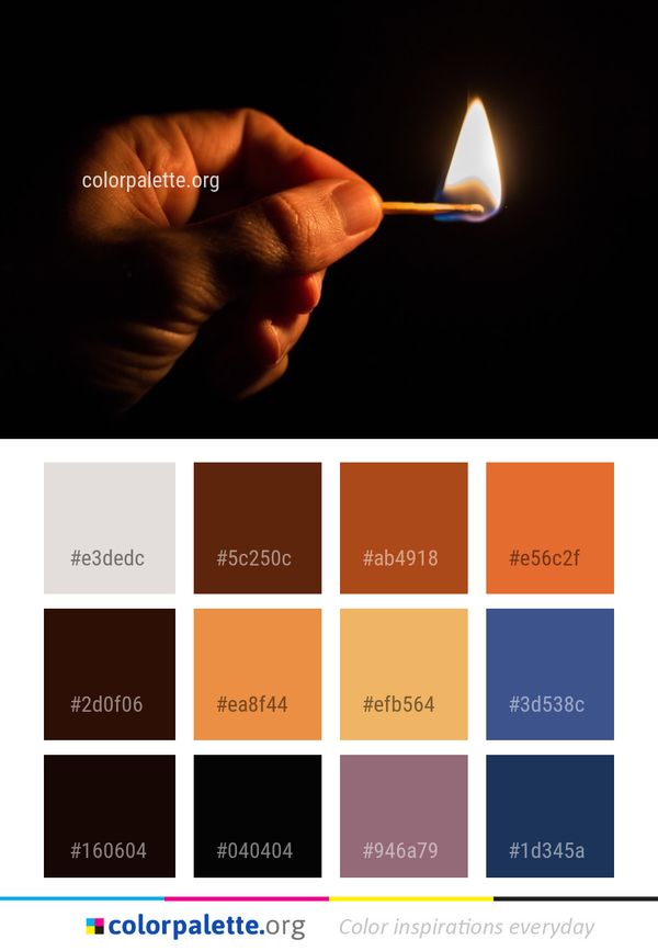 Match Light Darkness Color Palette