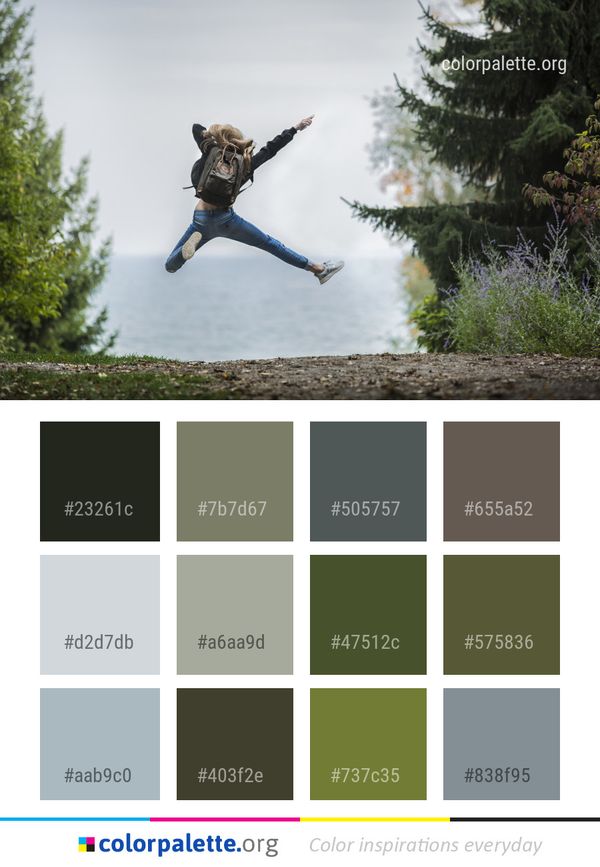 Nature Sky Tree Color Palette