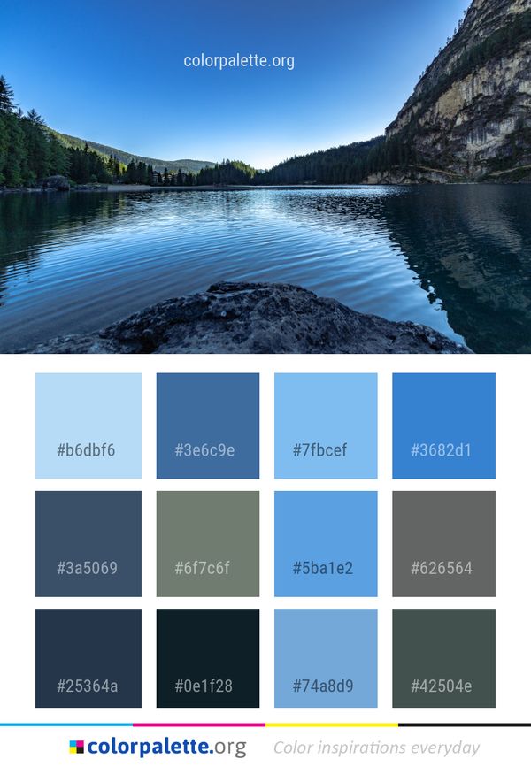 Reflection Water Nature Color Palette