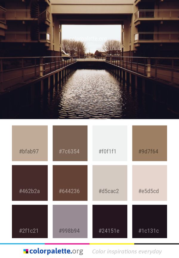Reflection Waterway Water Color Palette