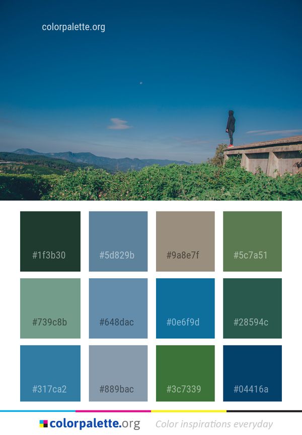 Sky Horizon Daytime Color Palette