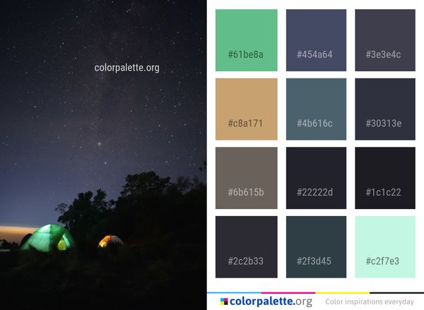 Sky Nature Night Color Palette