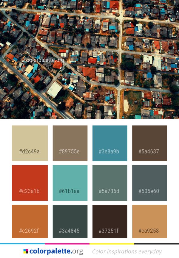 Urban Area City Metropolis Color Palette