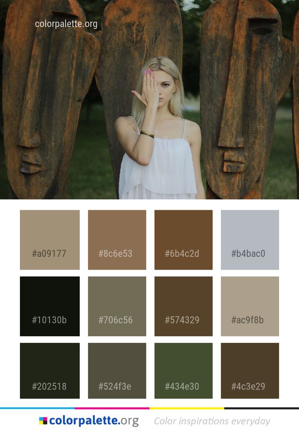 Wood Girl Temple Color Palette