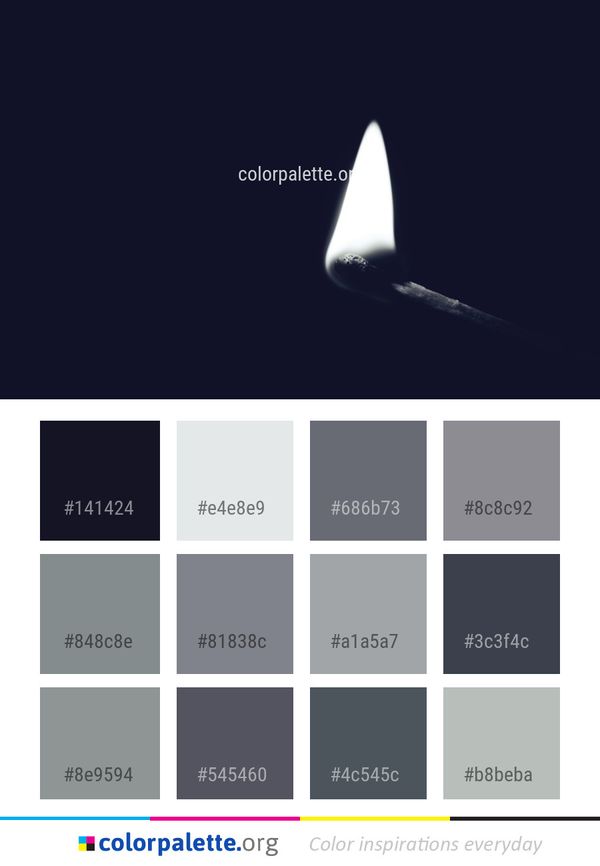 Black And White Atmosphere Darkness Color Palette