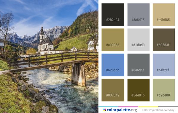 Nature Mountainous Landforms Mountain Color Palette