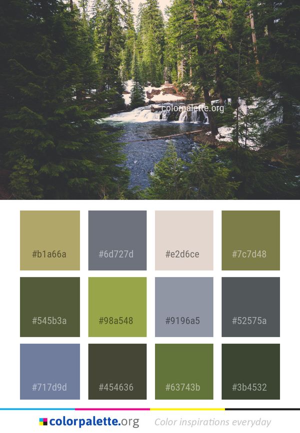 Nature Water Body Of Color Palette