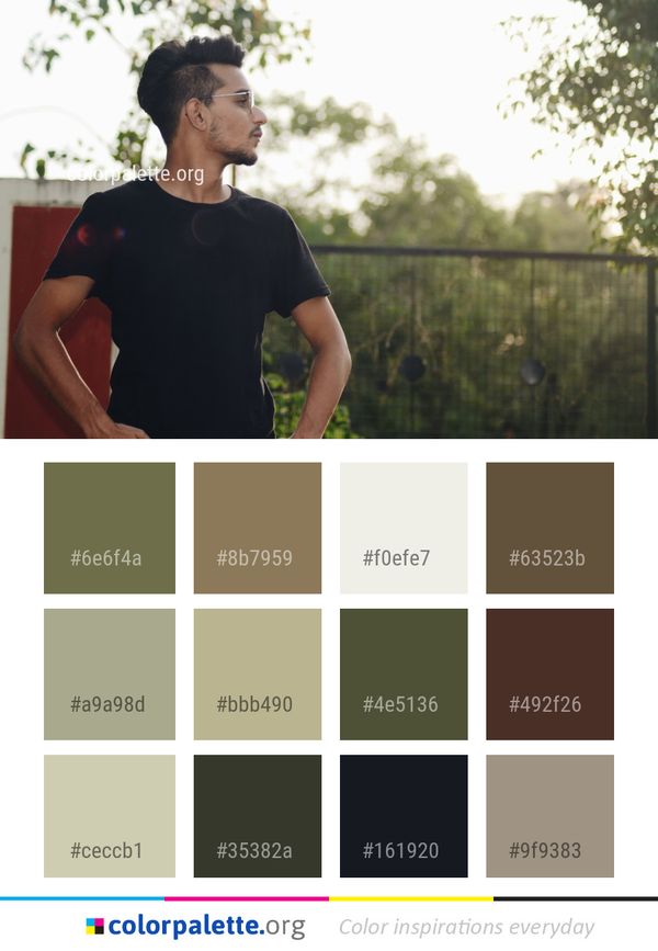 Photograph Man Person Color Palette